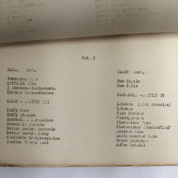 Vintage Selected Recipes The German - - American Women's Club 1950 - Unsearched - Picture 9 of 16